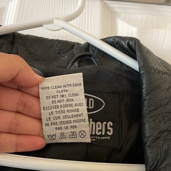 Gorgeous vintage 1990s leWorld leather patchwork belted jacket L - Picture 7 of 14